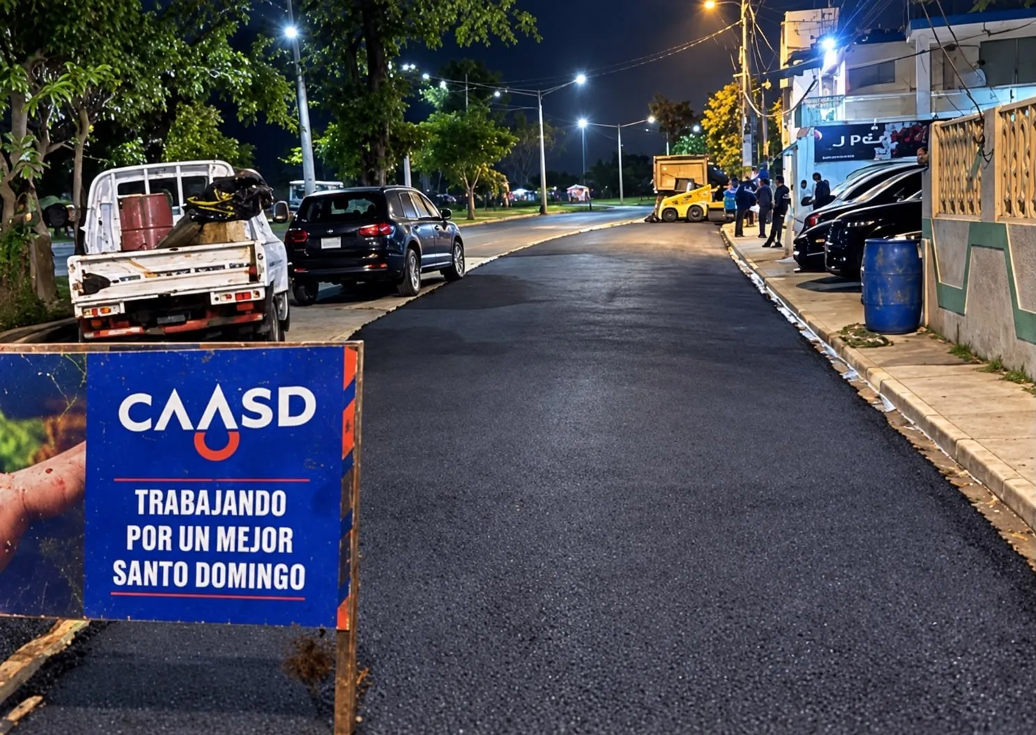 CAASD asfalta 12 mil metros cuadrados de calles luego de trabajos para optimizar servicio en distintos sectores