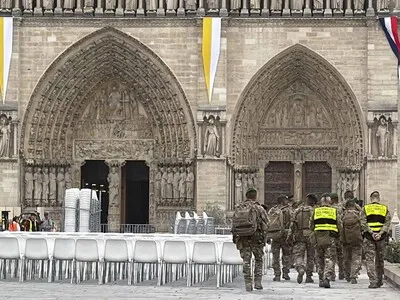 La catedral de Notre Dame en el corazón de un depliegue excepcional para recibir al papa