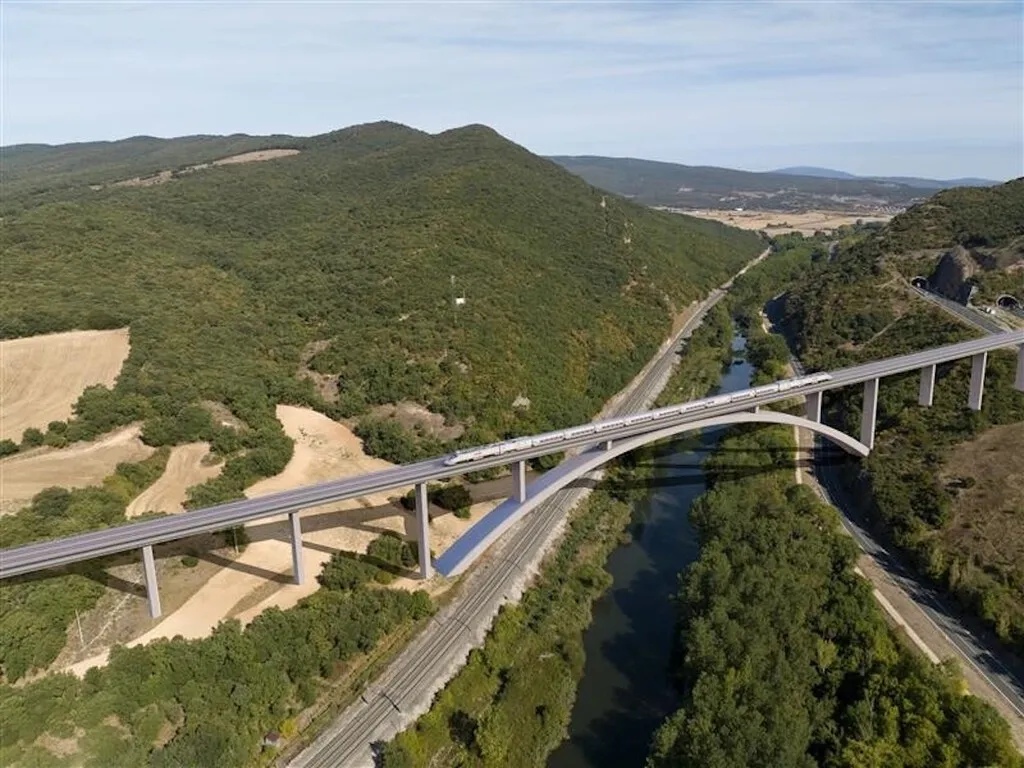 El AVE Burgos-Vitoria enfrente su mayor reto: levantar siete viaductos en siete kilómetros para salvar ríos, carreteras y vías de tren