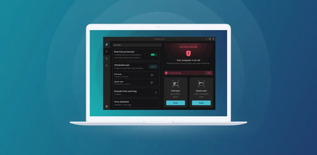Surfshark One es una VPN que incluye antivirus y alertas si tus datos se filtran en Internet. Y puedes instalarlo en dispositivos ilimitados