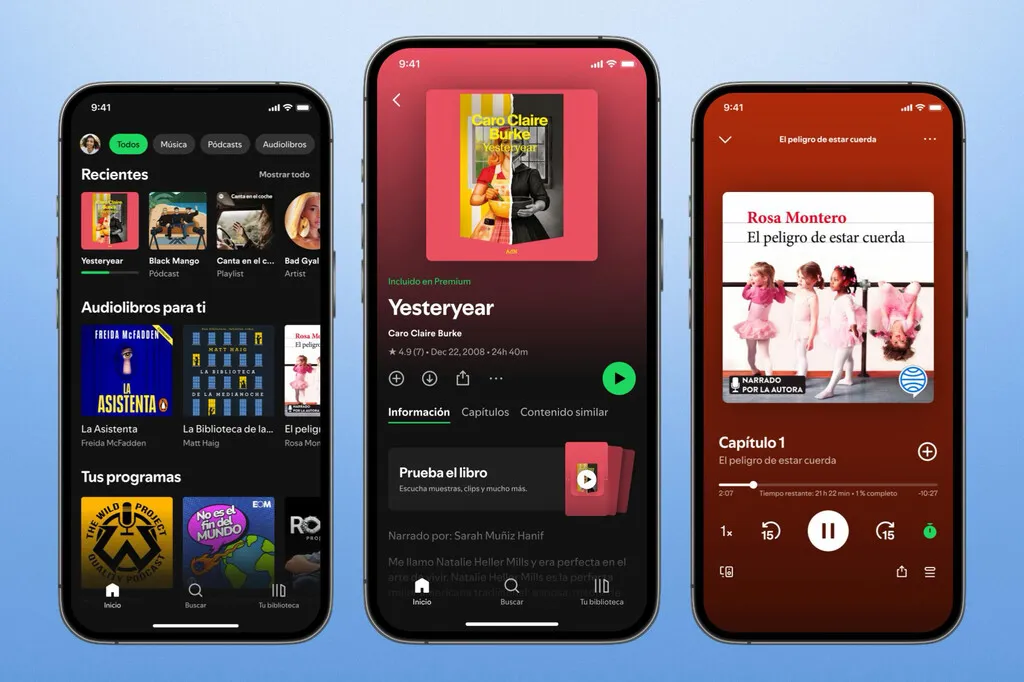 Spotify trae los audiolibros a España. Con los podcasts quiso comprarlo todo y con los libros ha hecho lo contrario