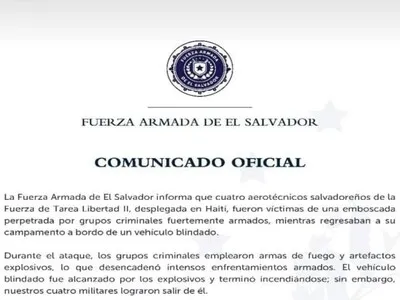 Escaparon de un vehículo blindado en llamas, pero cuatro salvadoreños siguen desaparecidos en Haití