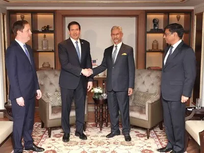 Rubio aborda la crisis energética con los cancilleres de India y Emiratos árabes en Bombay