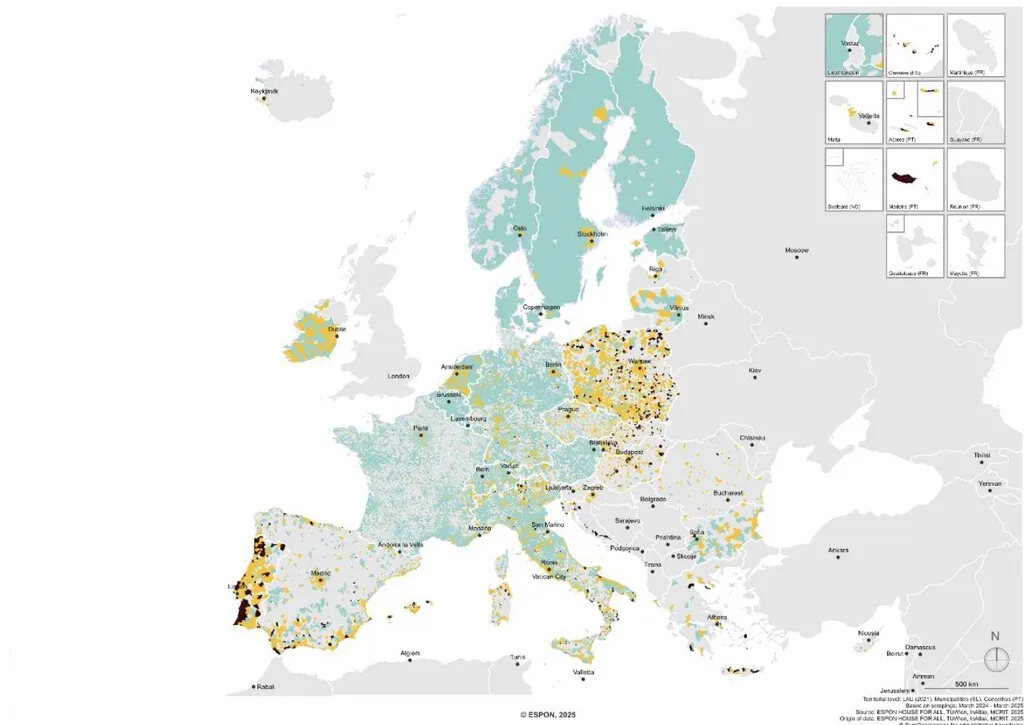 Qué parte de tu sueldo se va en alquilar un piso en Europa, en tres mapas que sacan los colores a España