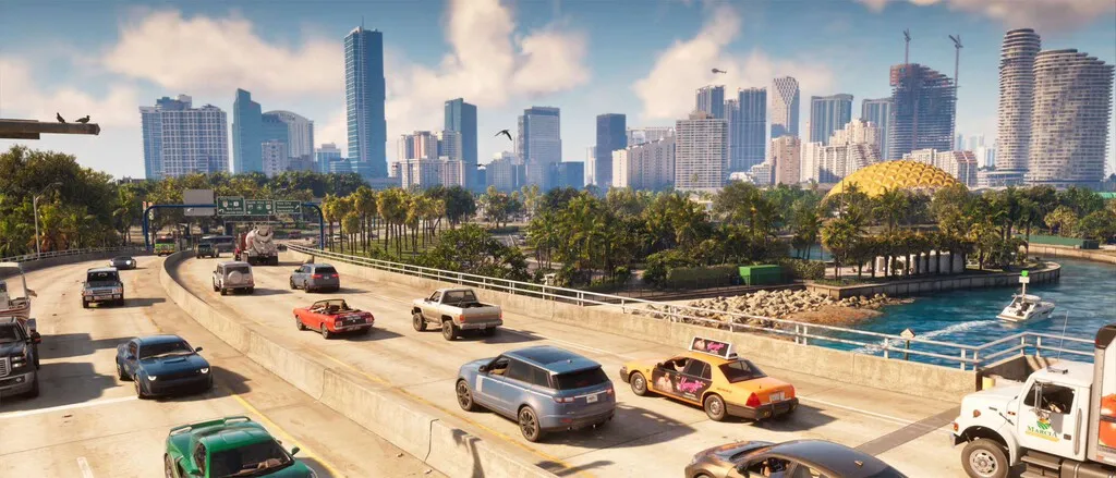 El mapa de 'GTA VI' es tan grande que cruzarlo en coche apunta a un viaje de unos 30 minutos, el doble que 'GTA V'